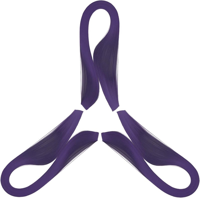 silllule 360Pcs Paper Quilling Strips 3mm (1/8inch) Width 54cm (21inch) Length Strips Quilling Art Paper, Single Color Quilling Strips Paper for Art,Parper Craft Decorating,Paper Hand Craft (Dark Purple) - Image 1
